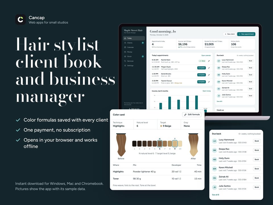 Hair Studio Manager screenshot