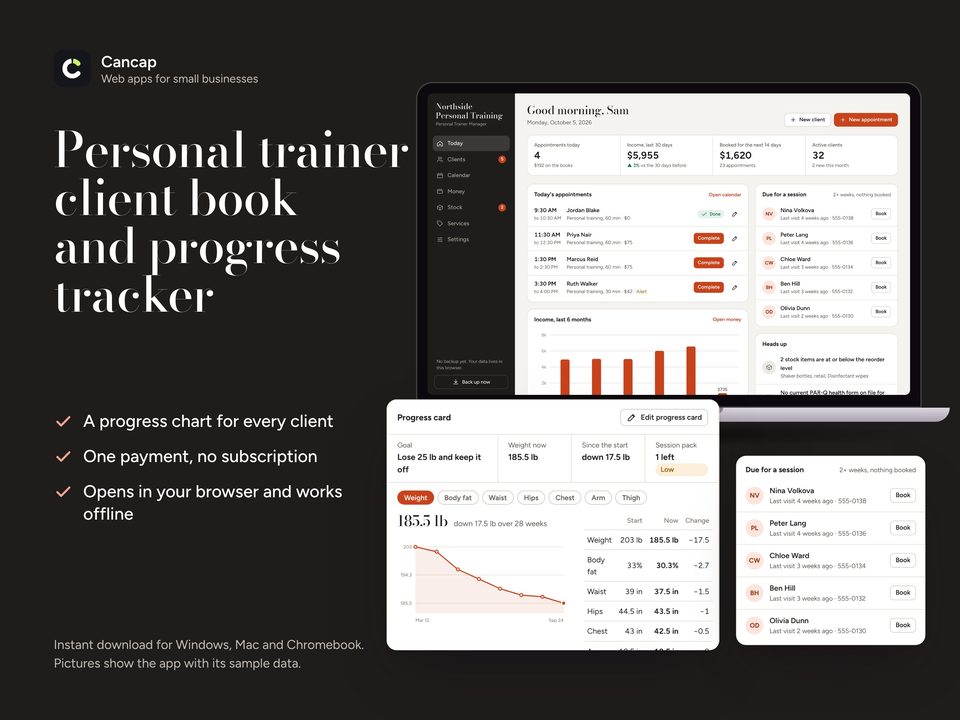 Personal Trainer Manager screenshot