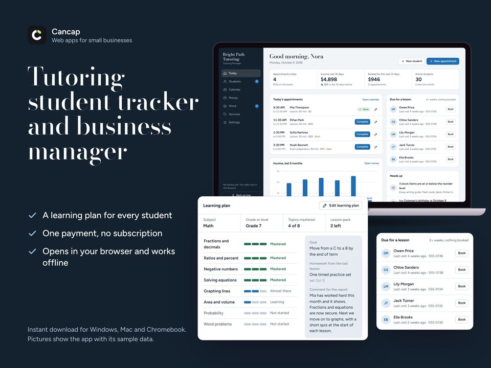 Tutoring Manager screenshot